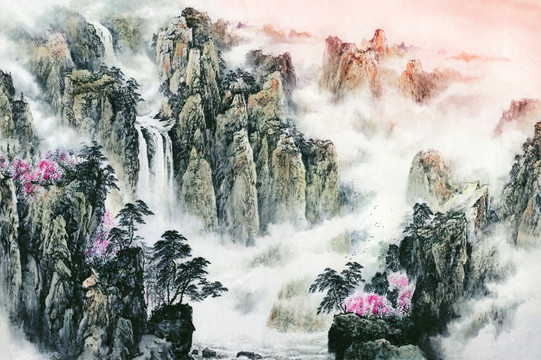 巨幅山水國畫