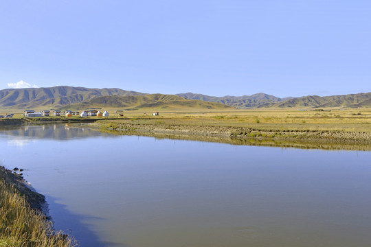 红原月亮湾 旅游住宿露营