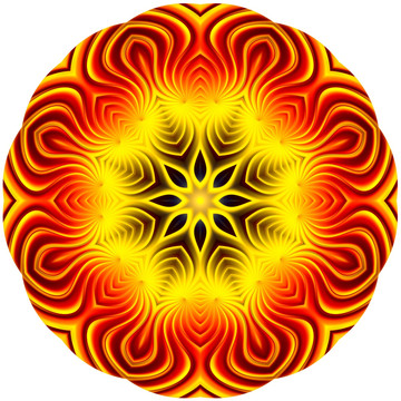圓形花紋 透明圖層