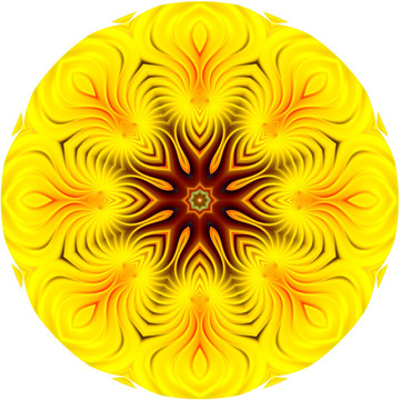 圓形花紋 透明圖層