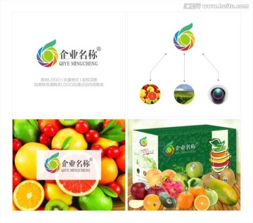 水果標(biāo)志 果園標(biāo)志