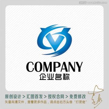 VS字母环球LOGO出售