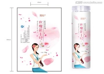 玫瑰花貼紙