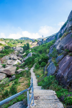 大罗山 山路 山景