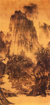 李成 晴巒蕭寺圖