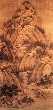 巨然 秋山問(wèn)道圖