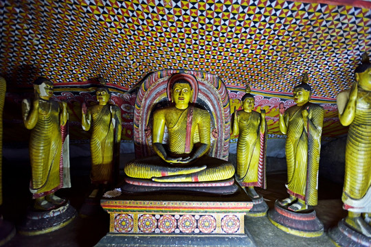 佛祖 丹布勒石窟寺