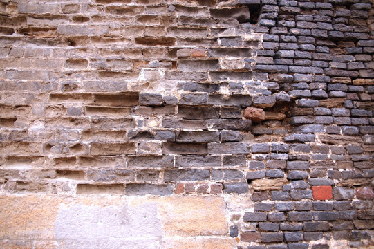 寿县古城墙 墙砖
