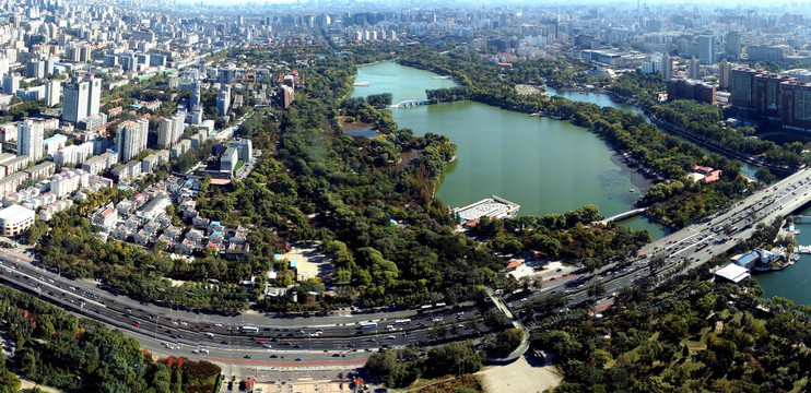 北京城和玉渊潭公园