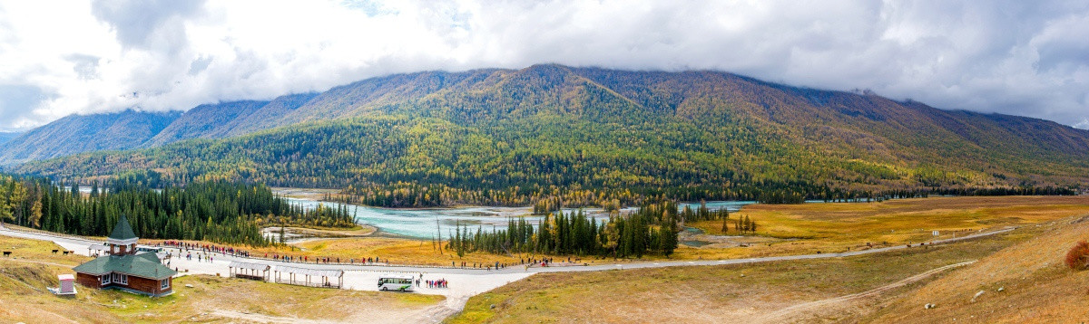 喀纳斯神仙湾全景