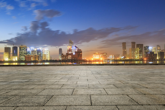 杭州钱江新城夜景