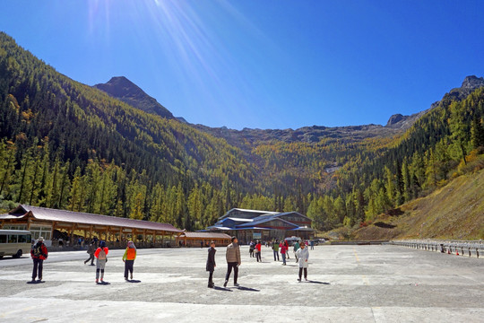 达古冰山景区 索道下站