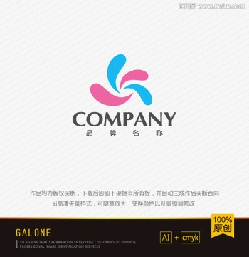 logo设计 标志 商标 鲜花