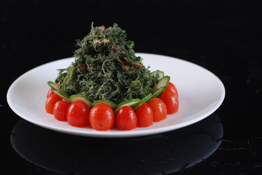 粉蒸山野菜