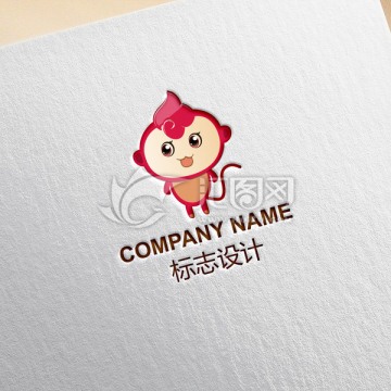 卡通猴子LOGO設(shè)計(jì)