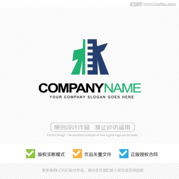 水 木 LOGO設(shè)計