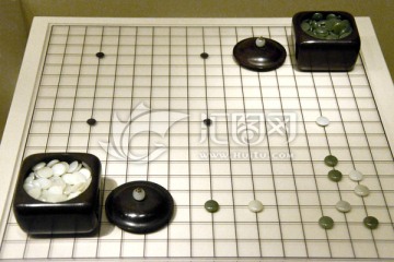 清代白玉碧玉围棋子