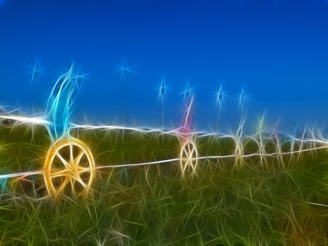 電腦畫 草原風(fēng)景