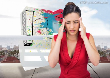 頭疼的女人