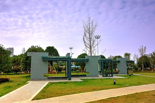 金华国际友城公园建筑雕塑