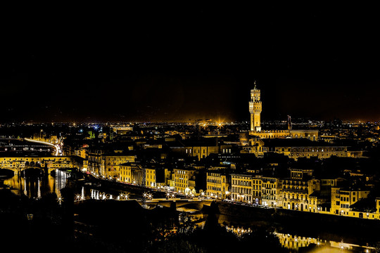 意大利佛罗伦萨夜景