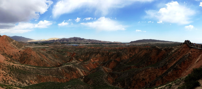 丹霞 山峦 地貌 全景 大图