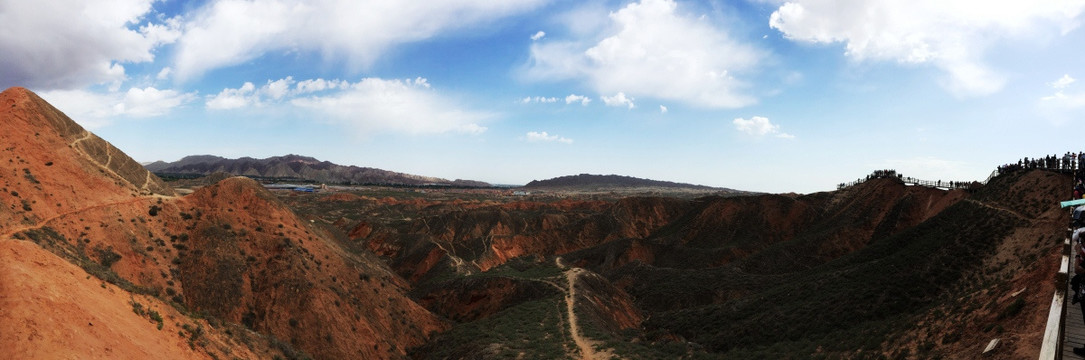 丹霞 山峦 地貌 全景 大图