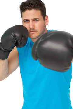 男子拳击运动员
