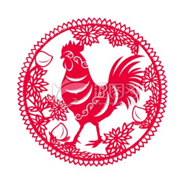雞年剪紙