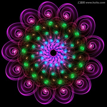 絢麗花紋