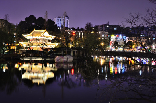 翠湖夜景