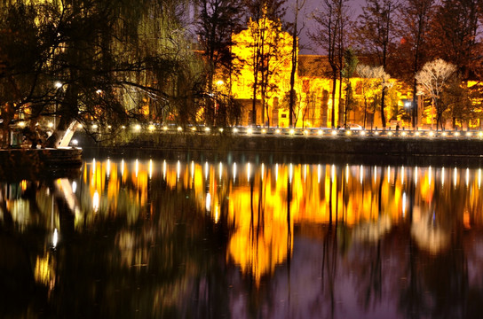 翠湖夜景