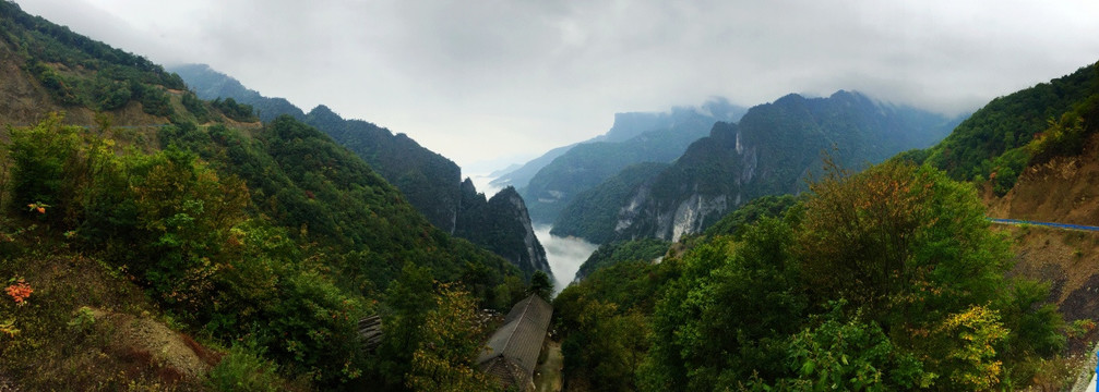 峡谷 巫山 全景 高清 大图