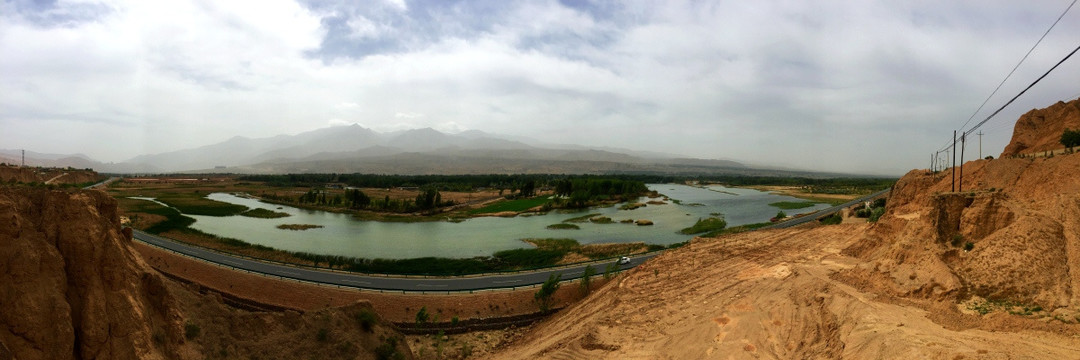 河道 黄河 贵德段 全景大图