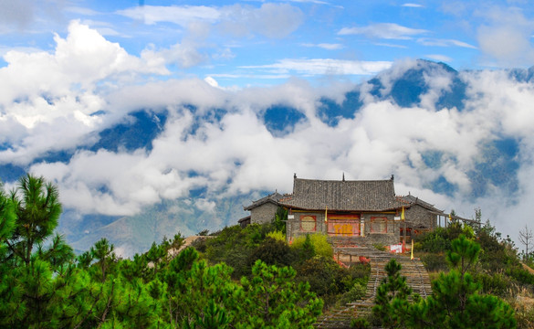 云南丽江正觉寺 寺庙