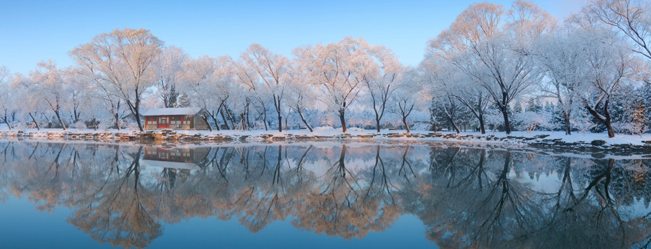 北京颐和园雪景