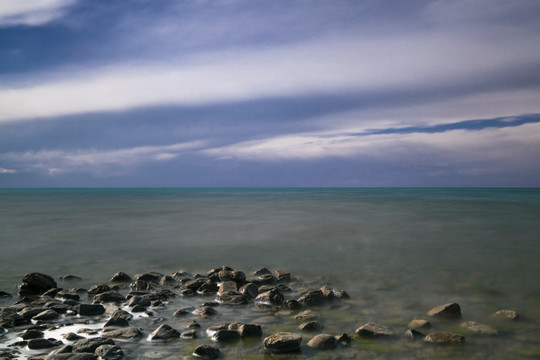 青海湖湖畔