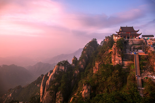 九華山 天臺日落