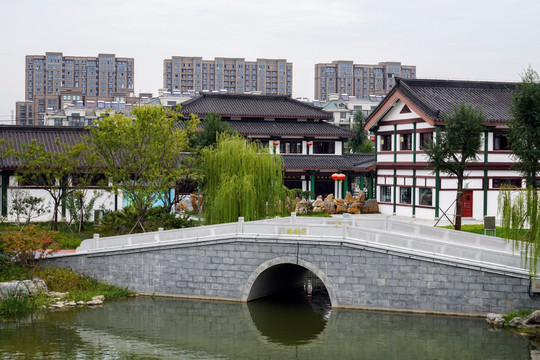 邳州桃花岛公园风光