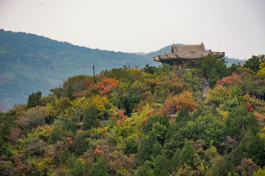 山顶古建筑