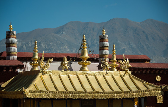 大昭寺屋顶建筑