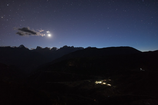 星空 月色 月光