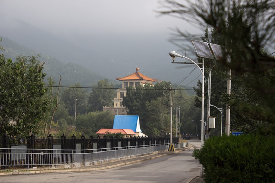 绿色掩映的道路