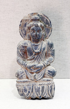 汉代健陀罗石雕佛像