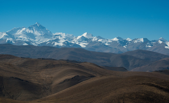 群山之巅的珠峰