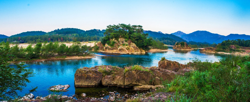 山水风光  楠溪江狮子岩