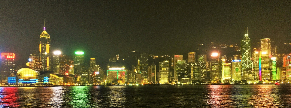 香港维多利亚港湾 夜景