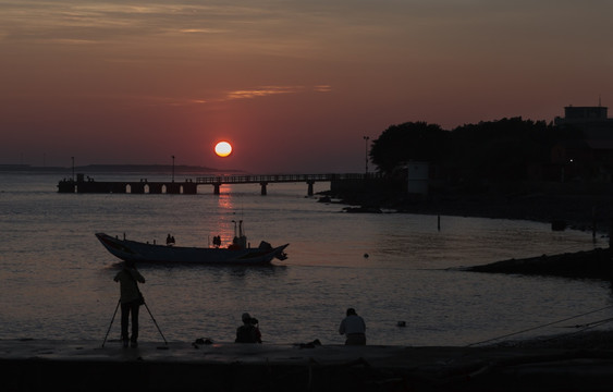 淡水夕阳