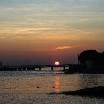 淡水夕阳