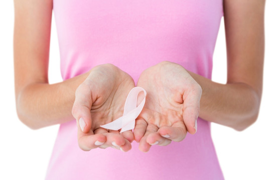 女人和乳腺癌的丝带